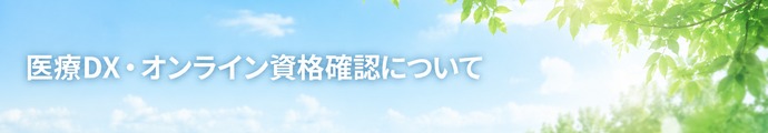 医療DX・オンライン資格確認について